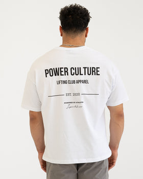 Oversized White Lifting Tee