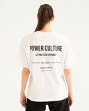 Oversized White Lifting Tee