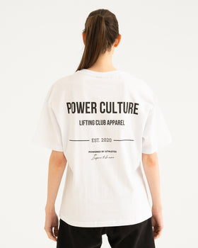Oversized White Lifting Tee