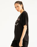 Oversized Red Palm Tee