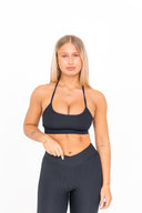 Refine Black Sports Bra