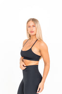 Refine Black Sports Bra