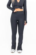 Refine Black Flare Pants